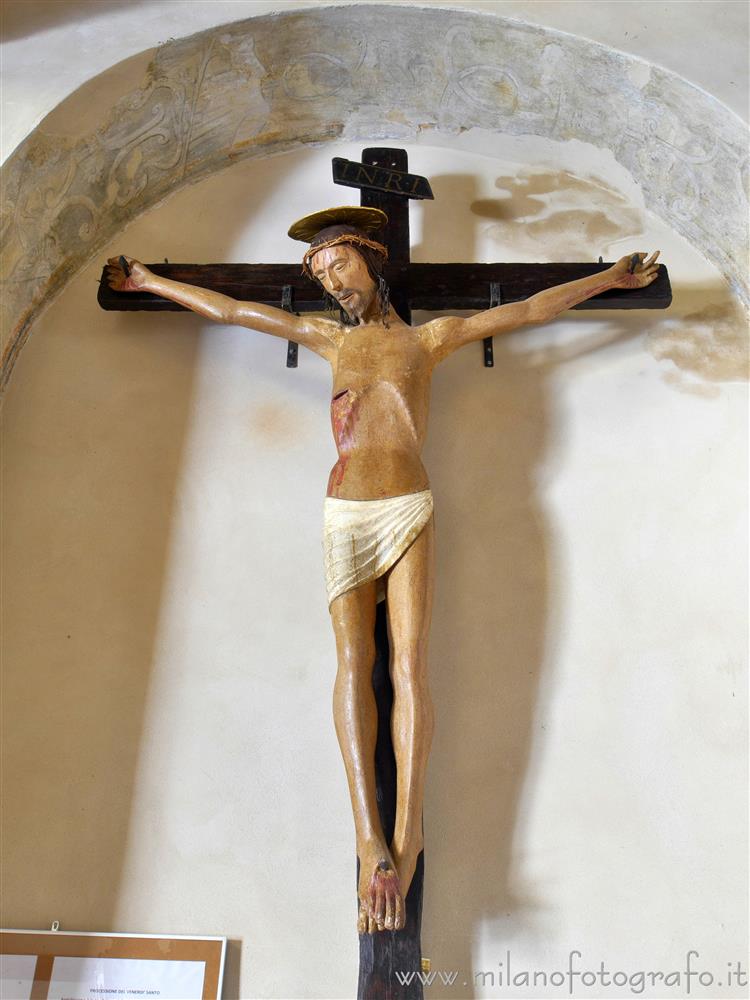 Montefiore Conca (Rimini) - Crocifisso ligneo nella Chiesa dell’Ospedale della Misericordia